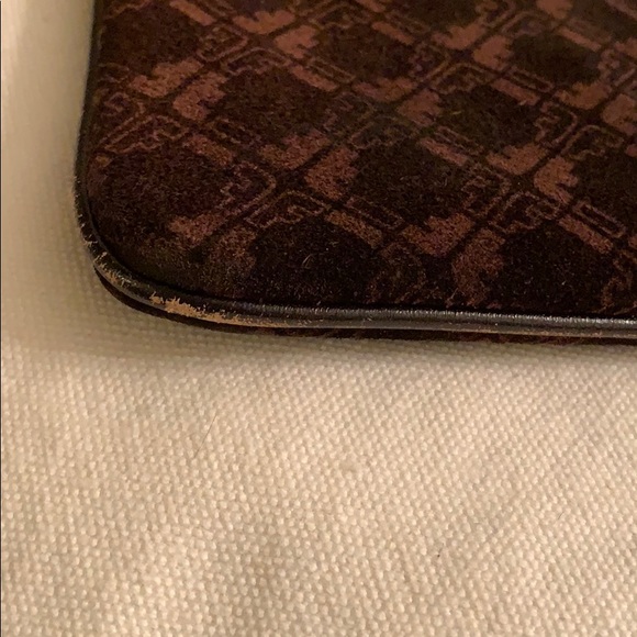 Vintage Salvatore Ferragamo Brown Logo Suede Bag - Picture 6 of 16